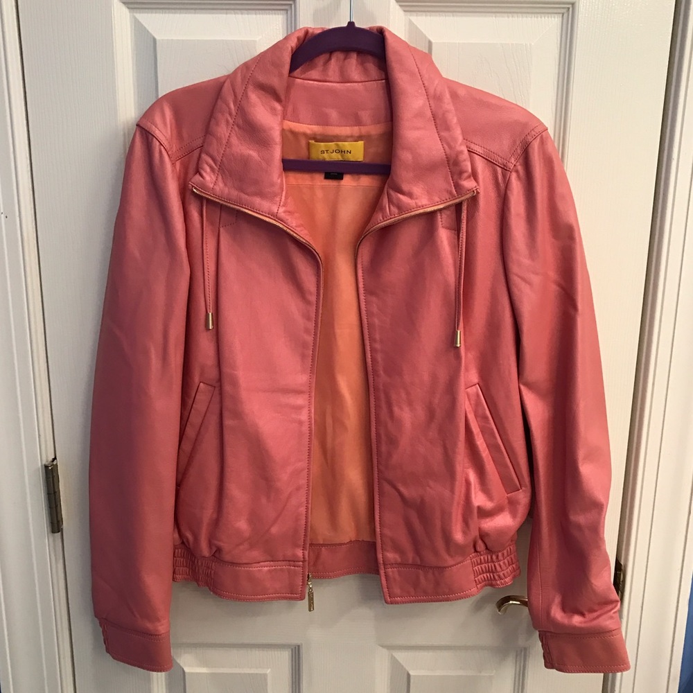 St. John's Pink Leather Jacket